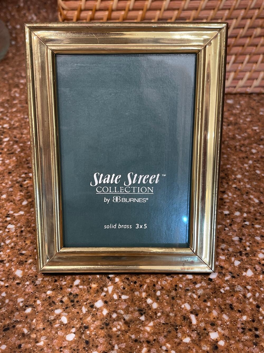 Vintage State Street collection, solid brass picture frame